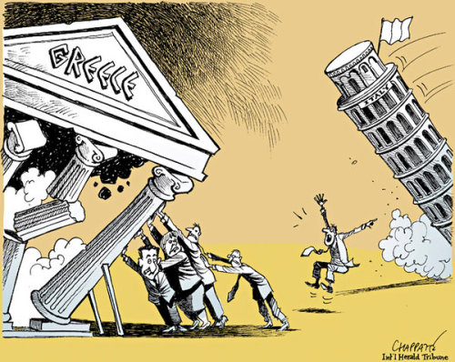 كاريكاتير أزمة إيطاليا