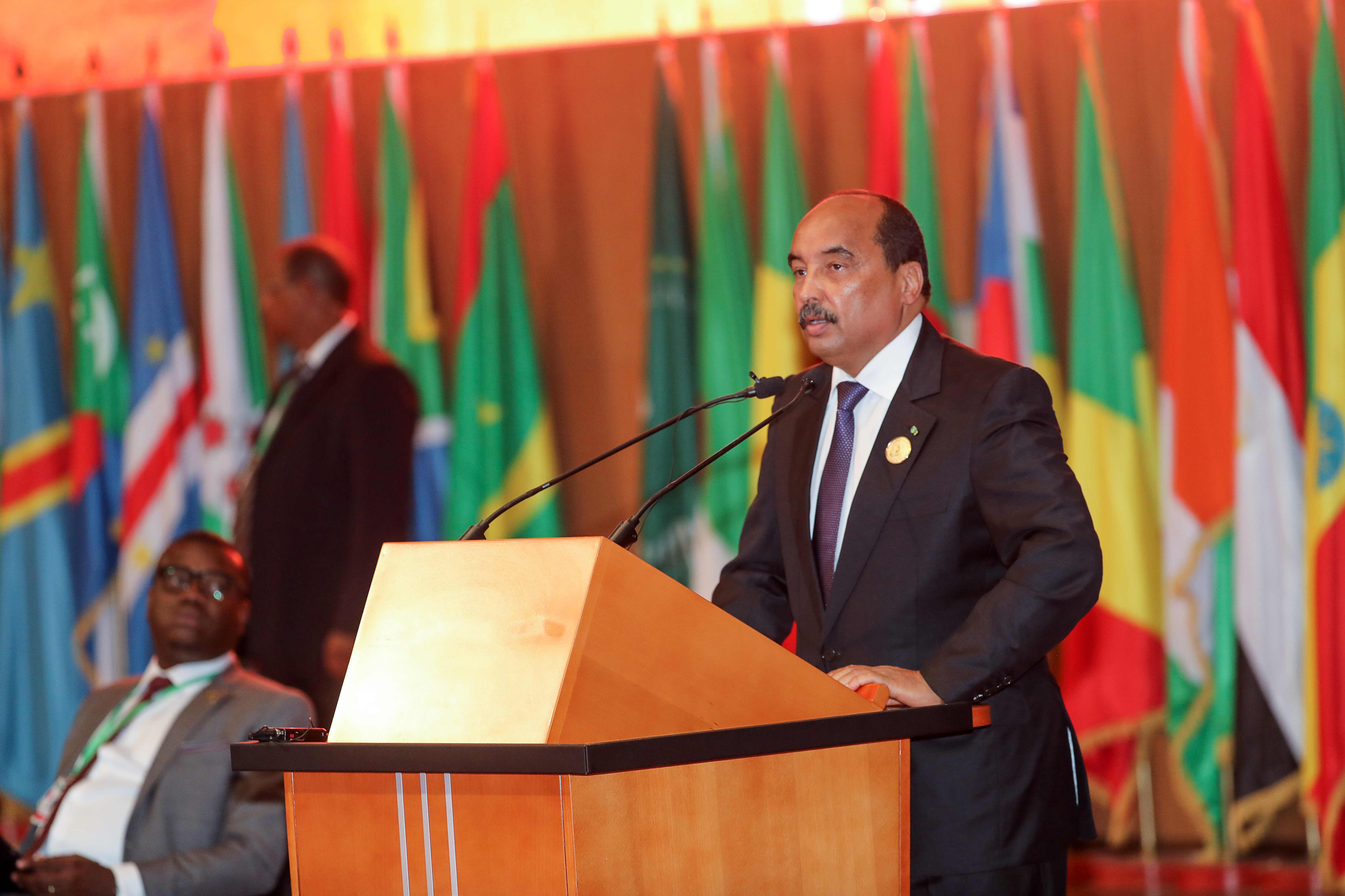 الرئيس الموريتانى محمد ولد عبدالعزيز 