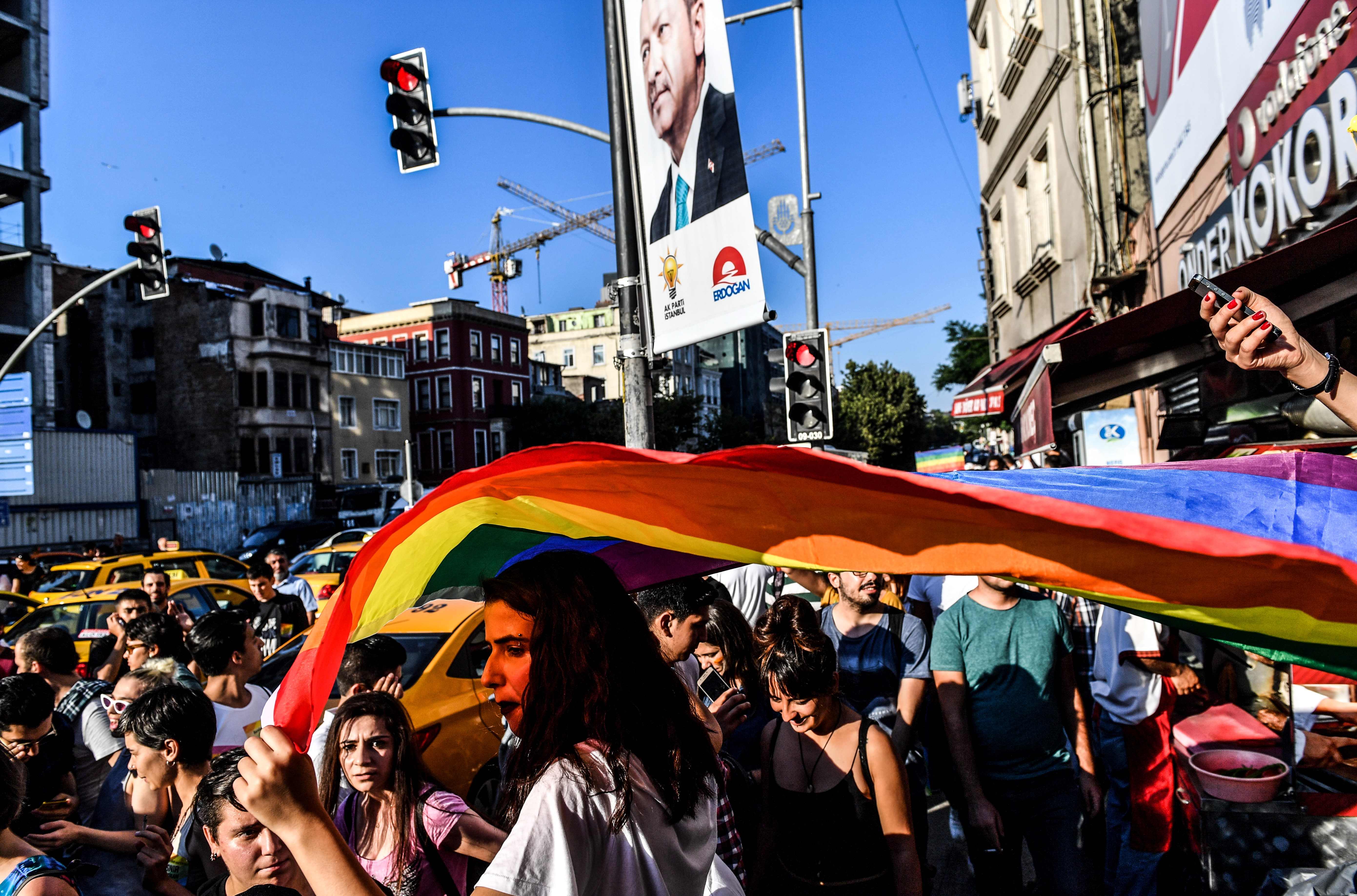 مسيرة المثليين فى تركيا
