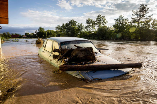 فيضانات غزيرة برومانيا 