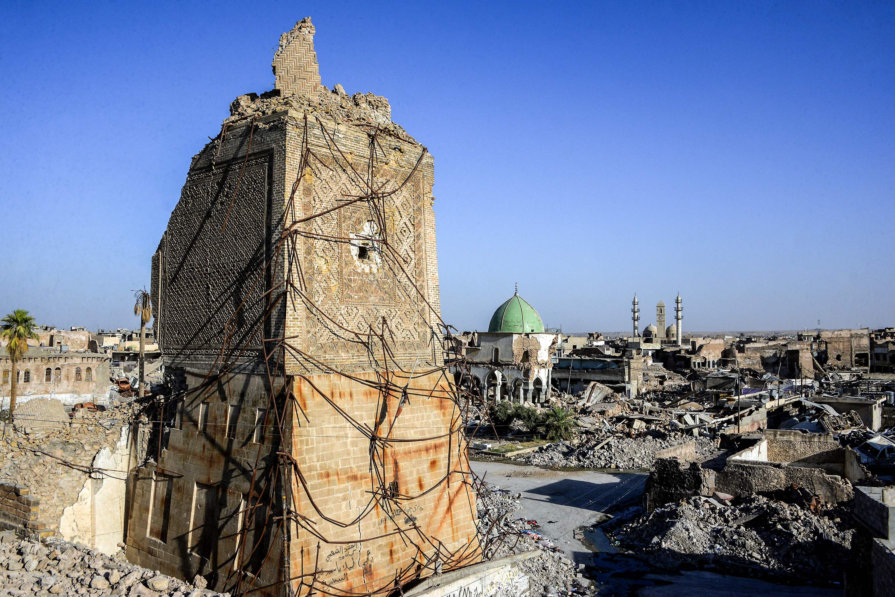 المبانى المهدمة بسبب الحرب فى مدينة الموصل