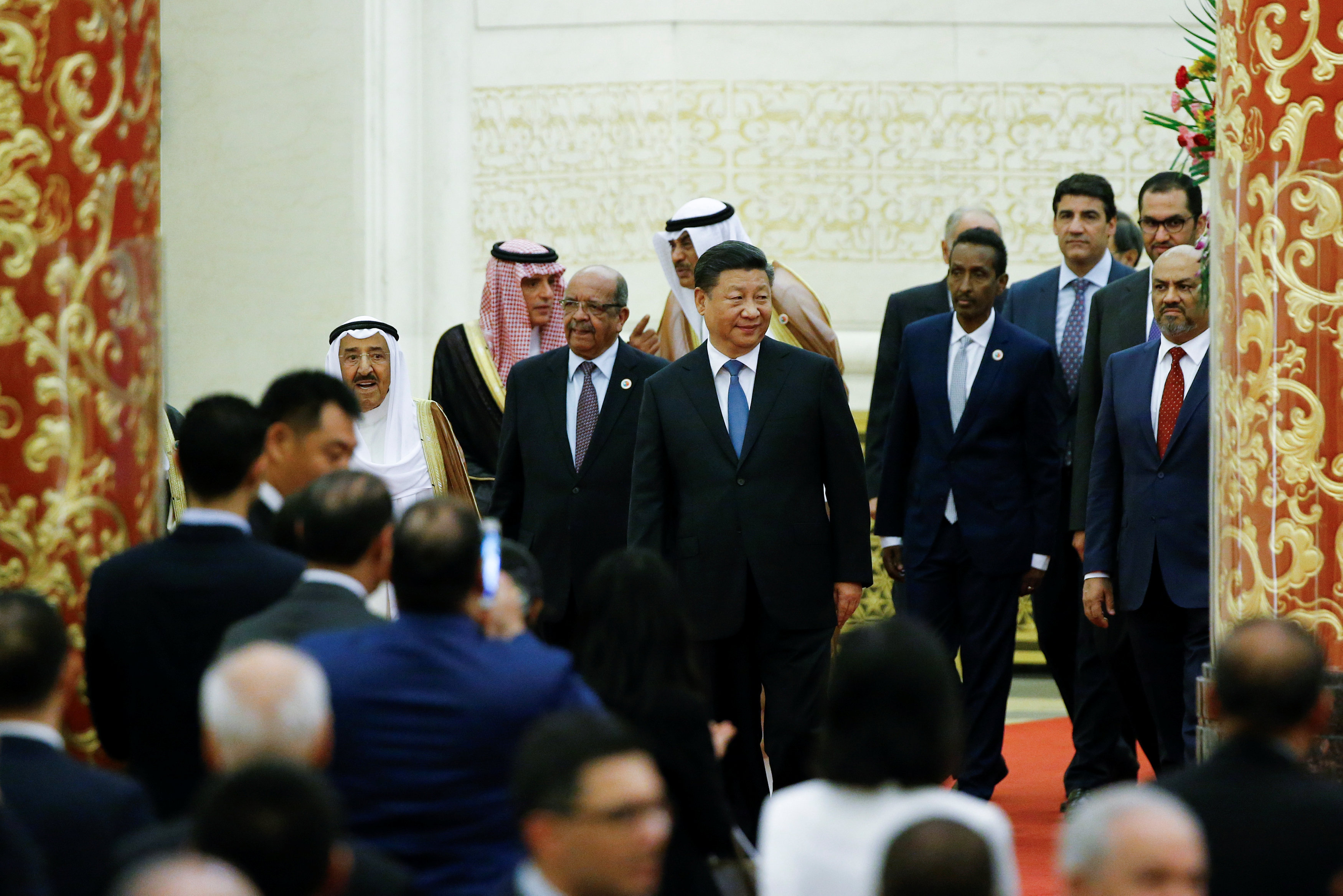  وصول الرئيس الصينى وأمير الكويت ووزير خارجية السعودية 