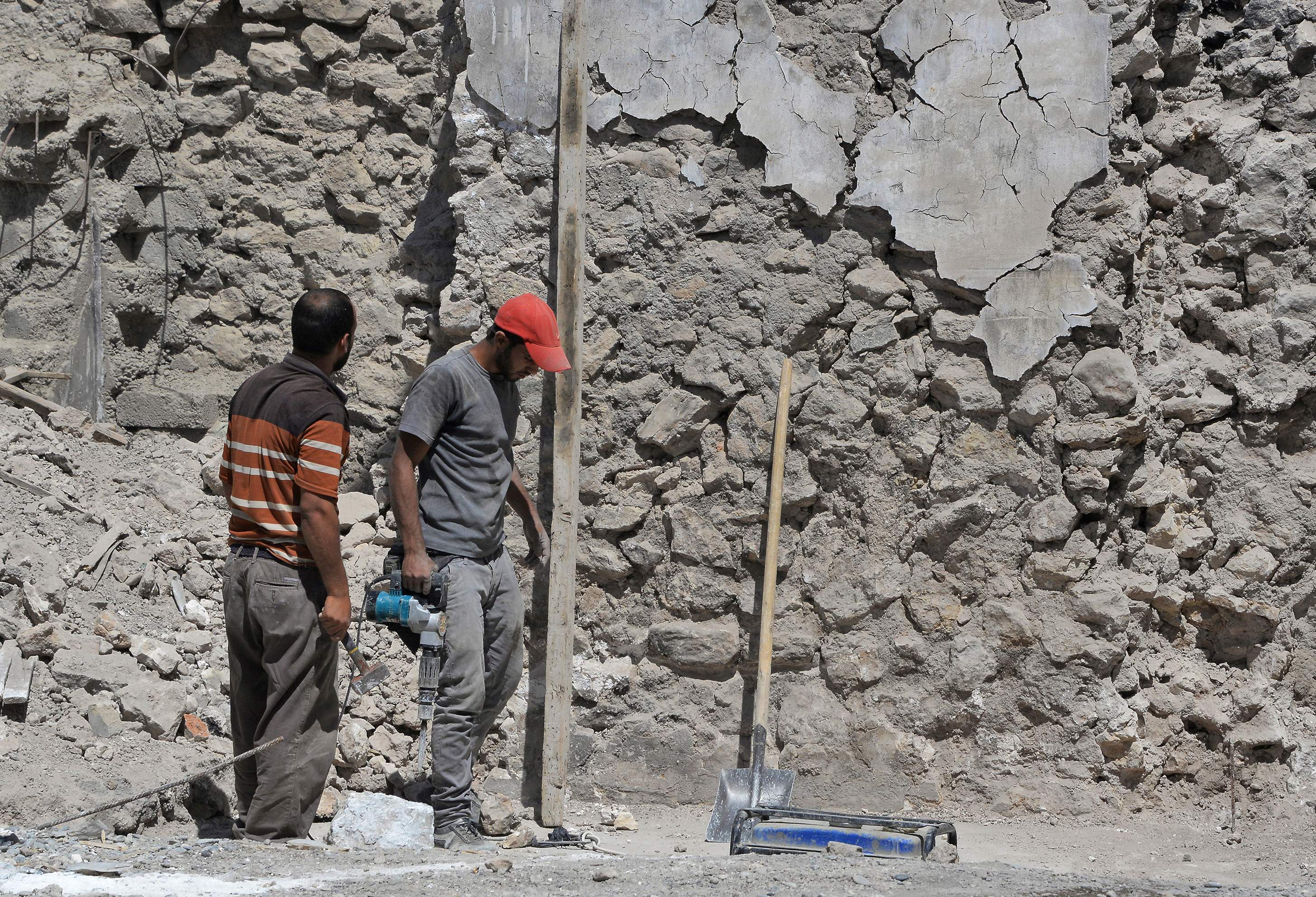 أعمال البناء فى مدينة الموصل بعد تحريرها