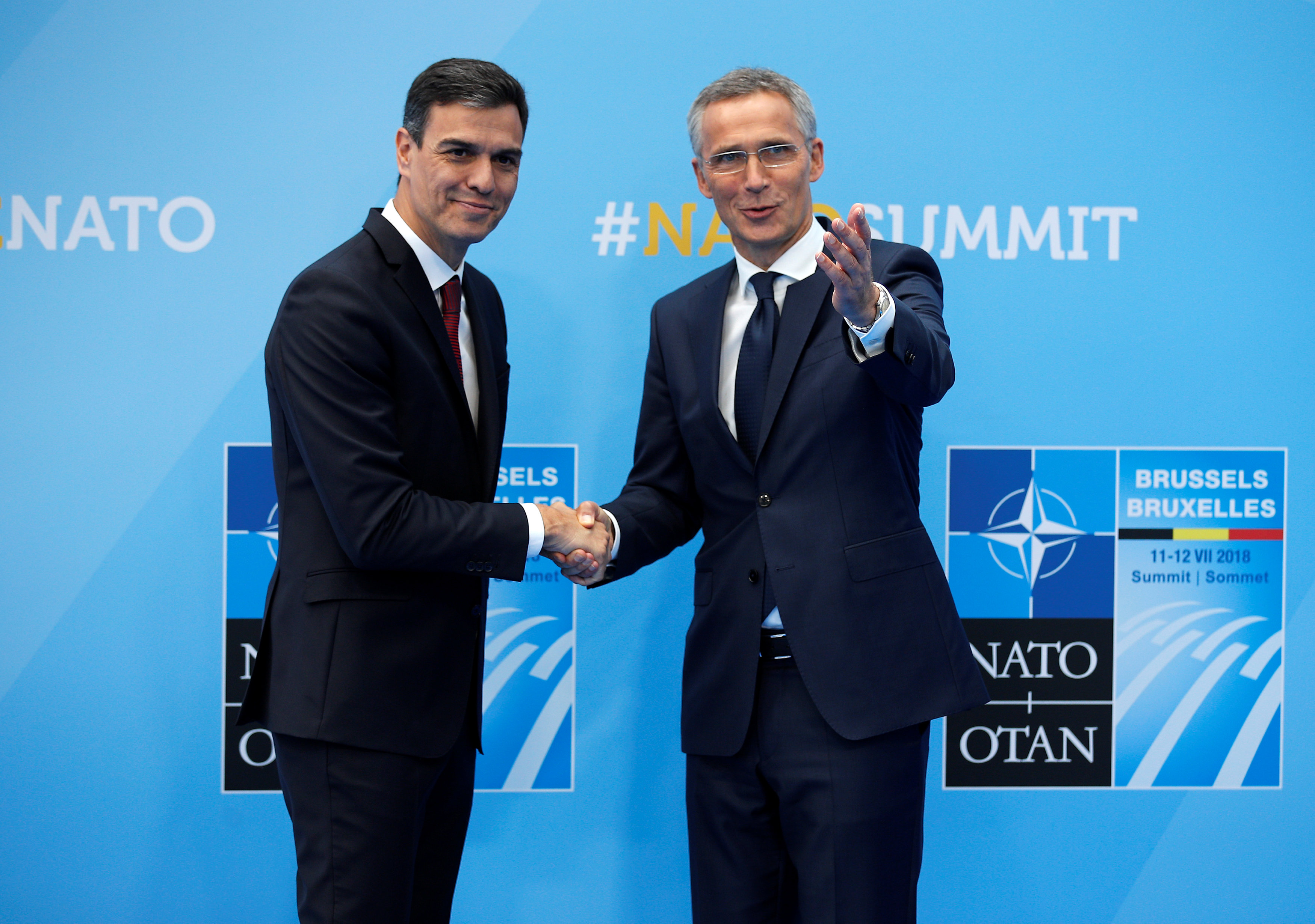 أمين عام الناتو مع رئيس وزراء أسبانيا