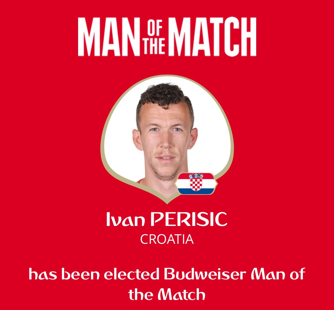 ايفان بيرسيتش أفضل لاعب فى مباراة كرواتيا وانجلترا