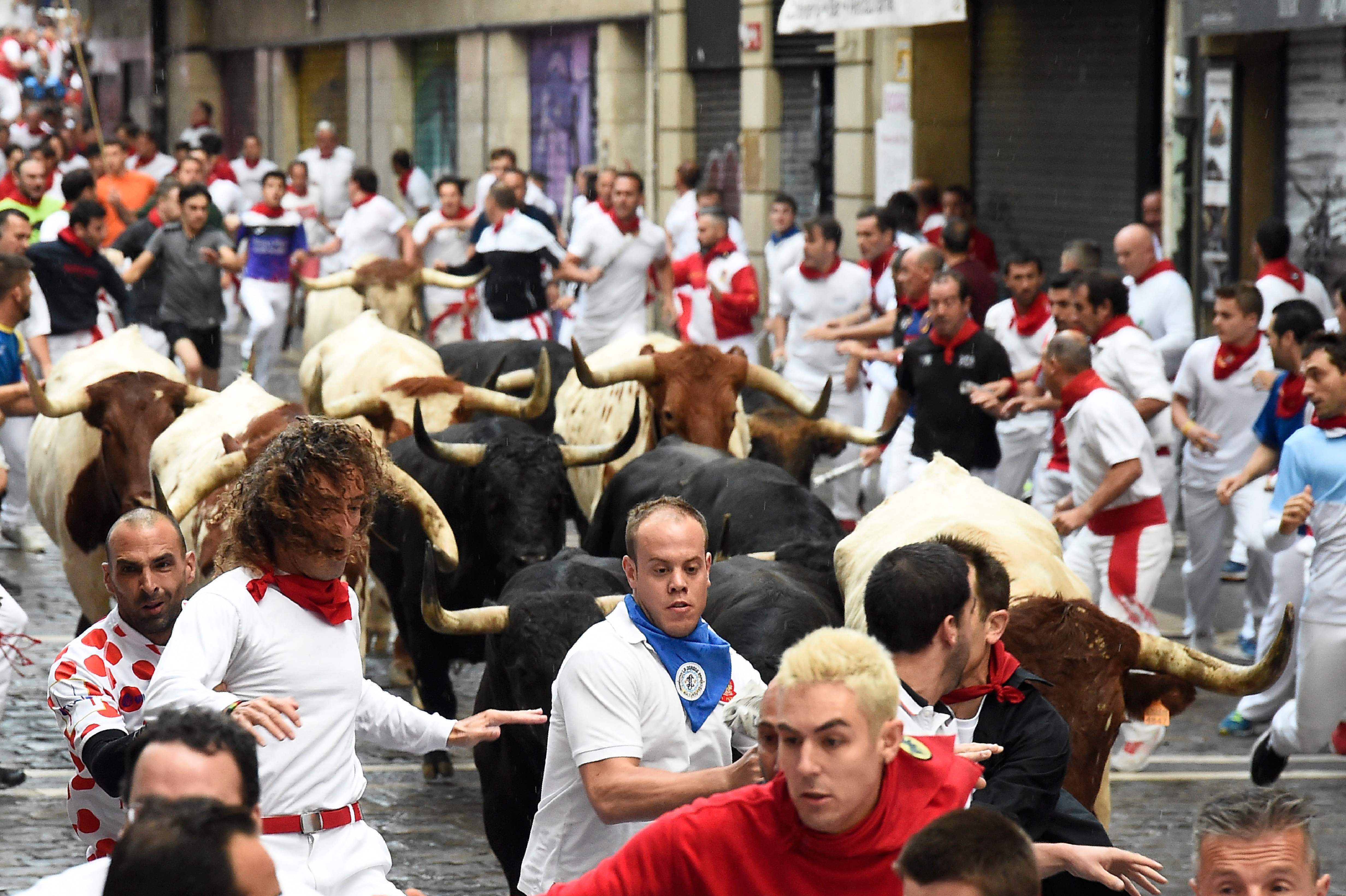 مهرجان سان فيرمين لمصارعة الثيران بإسبانيا