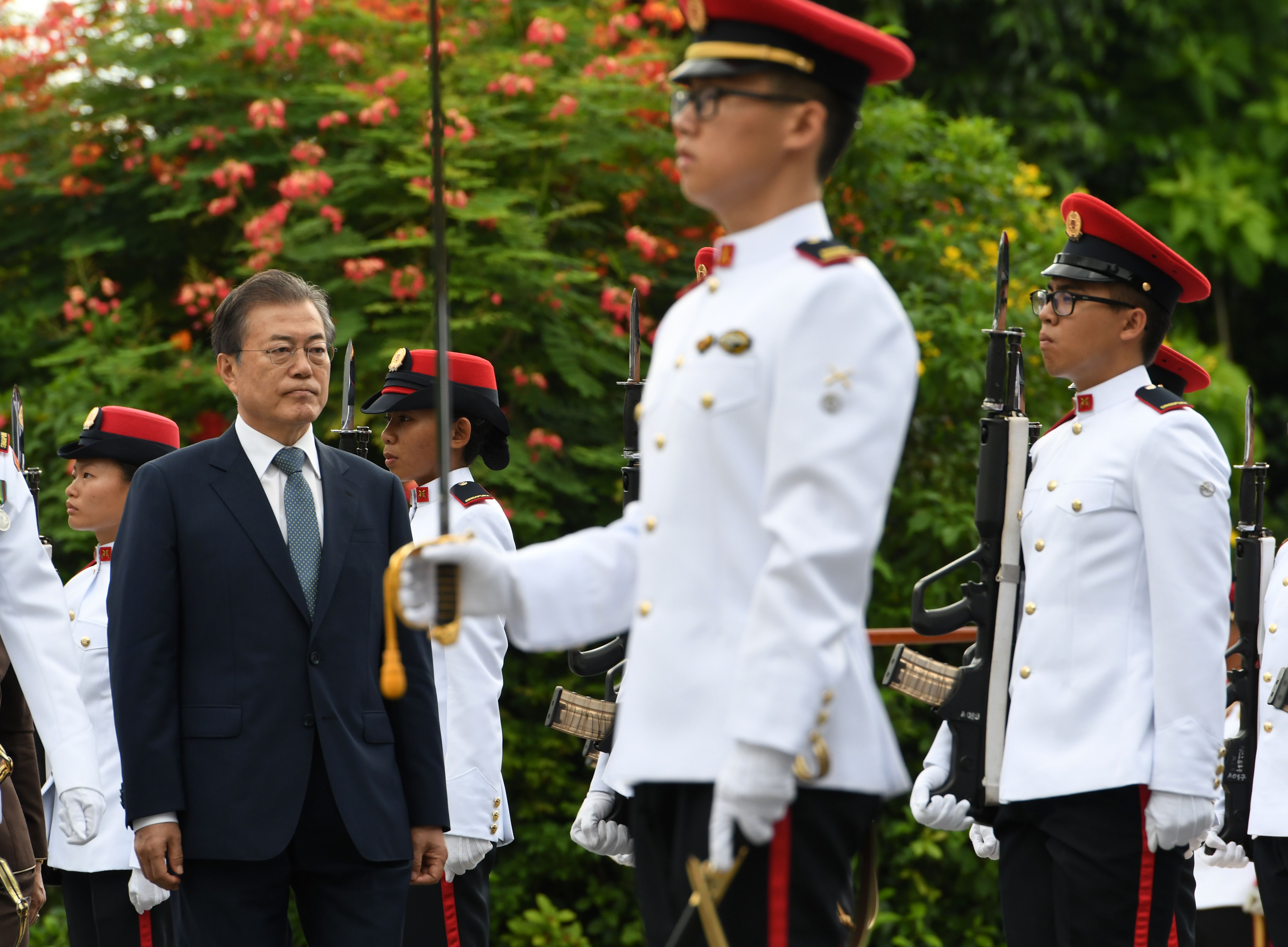 الرئيس الكوري الجنوبي في سنغافورة
