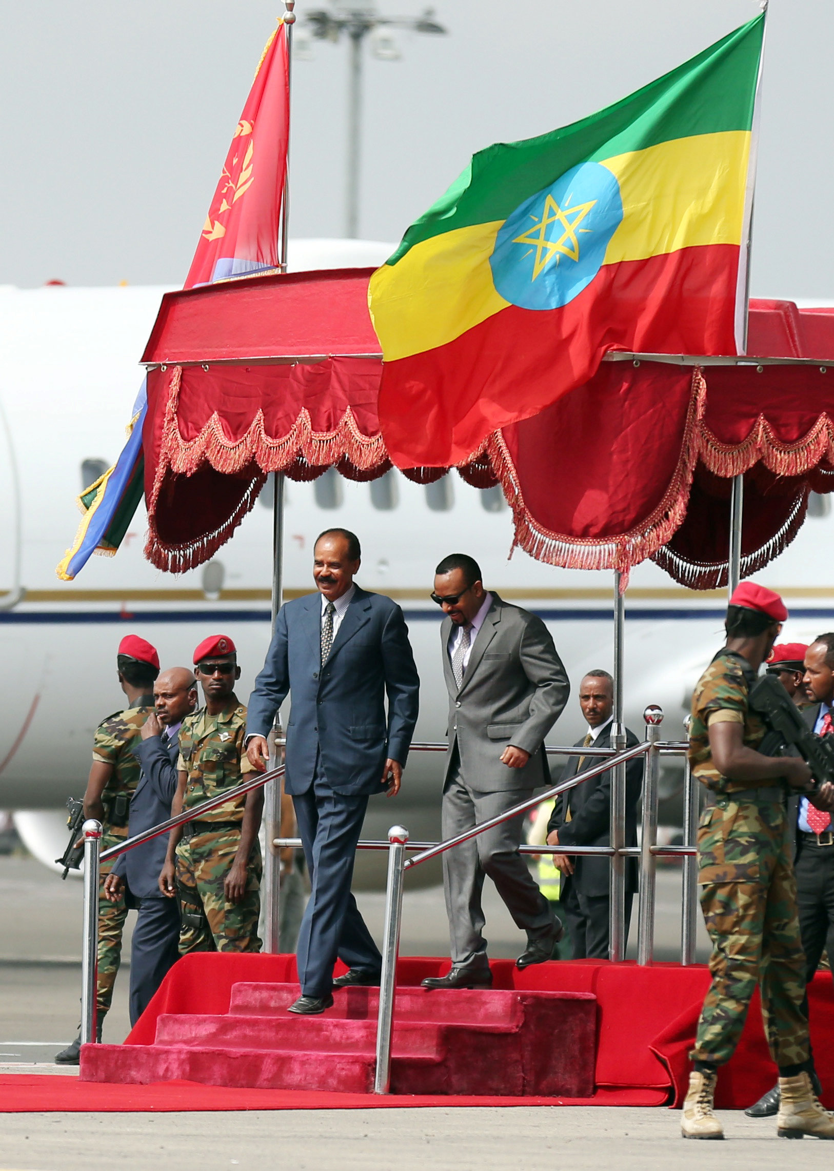 رئيس إريتريا ورئيس وزراء إثيوبيا 
