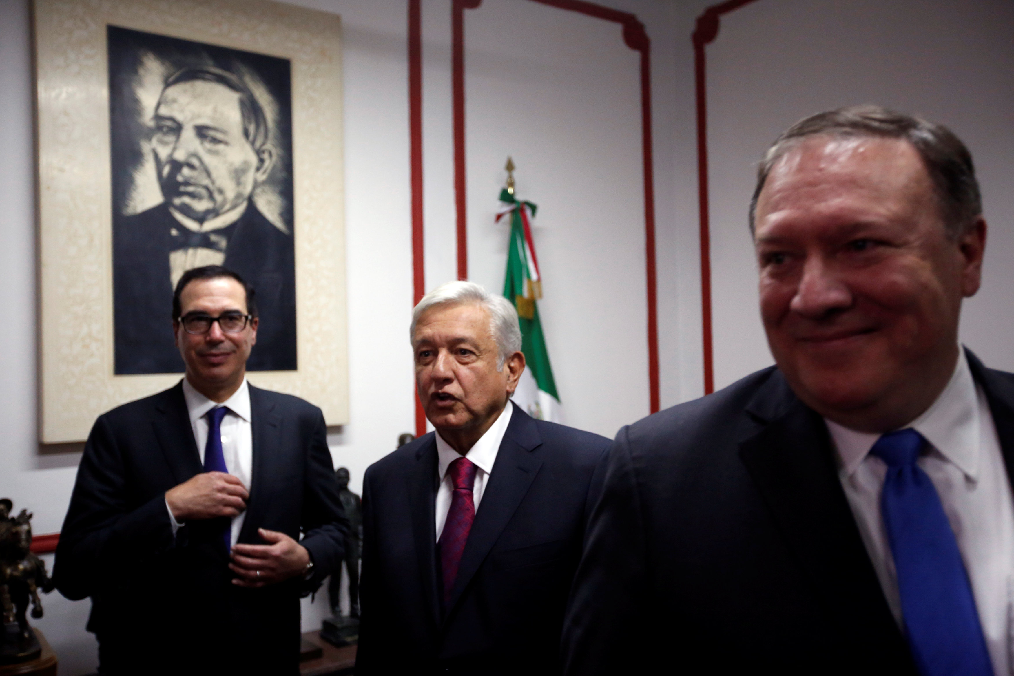بومبيو مع رئيس المكسيك