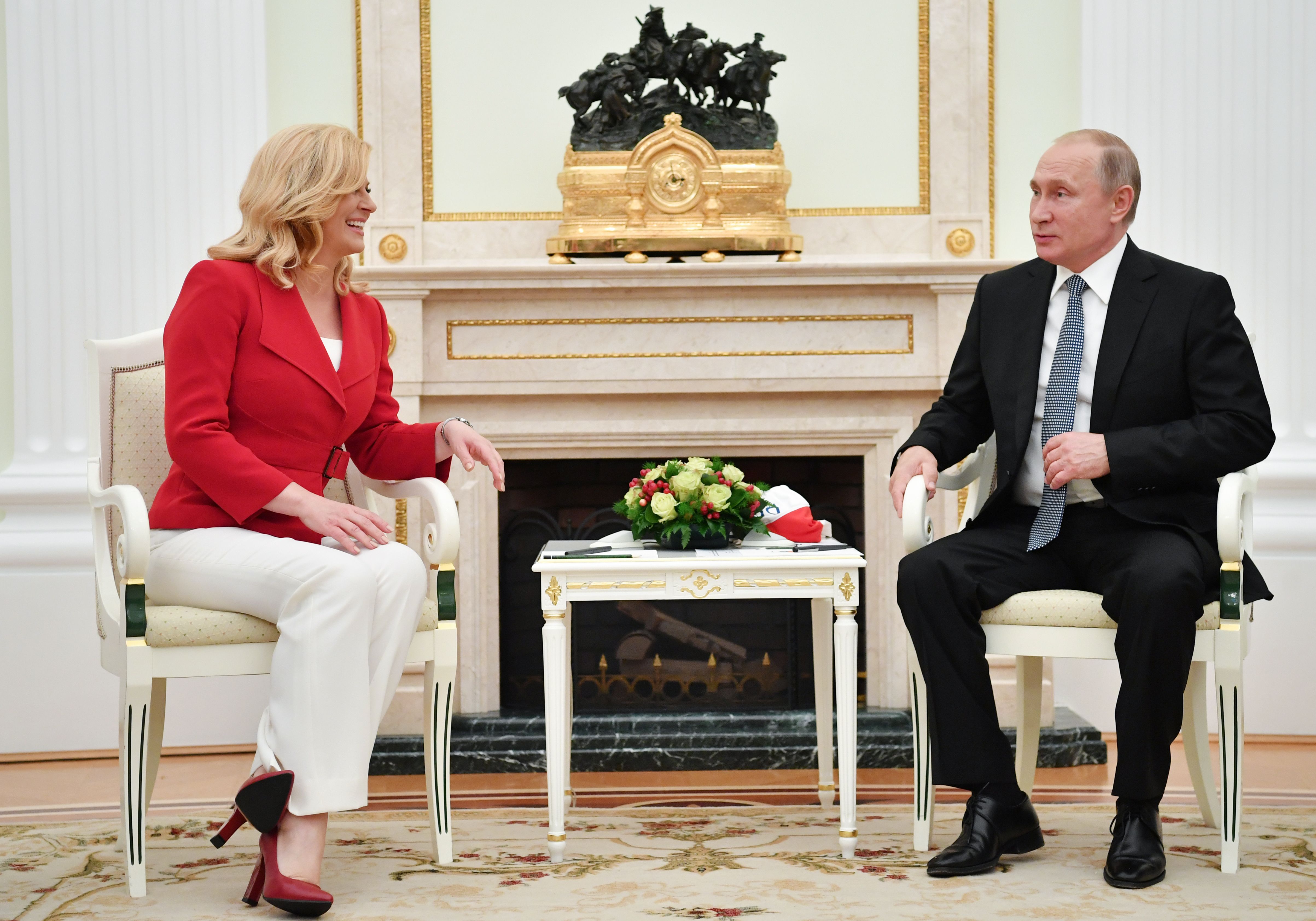 لقاء بين بوتين وكوليندا كيتاروفيتش