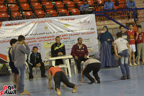جانب من الاختبارات البدنية للطلاب بمحافظات مصر