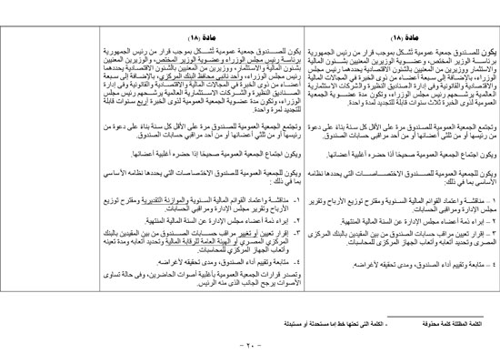 تقرير خطة البرلمان عن قانون صندوق مصر (20)