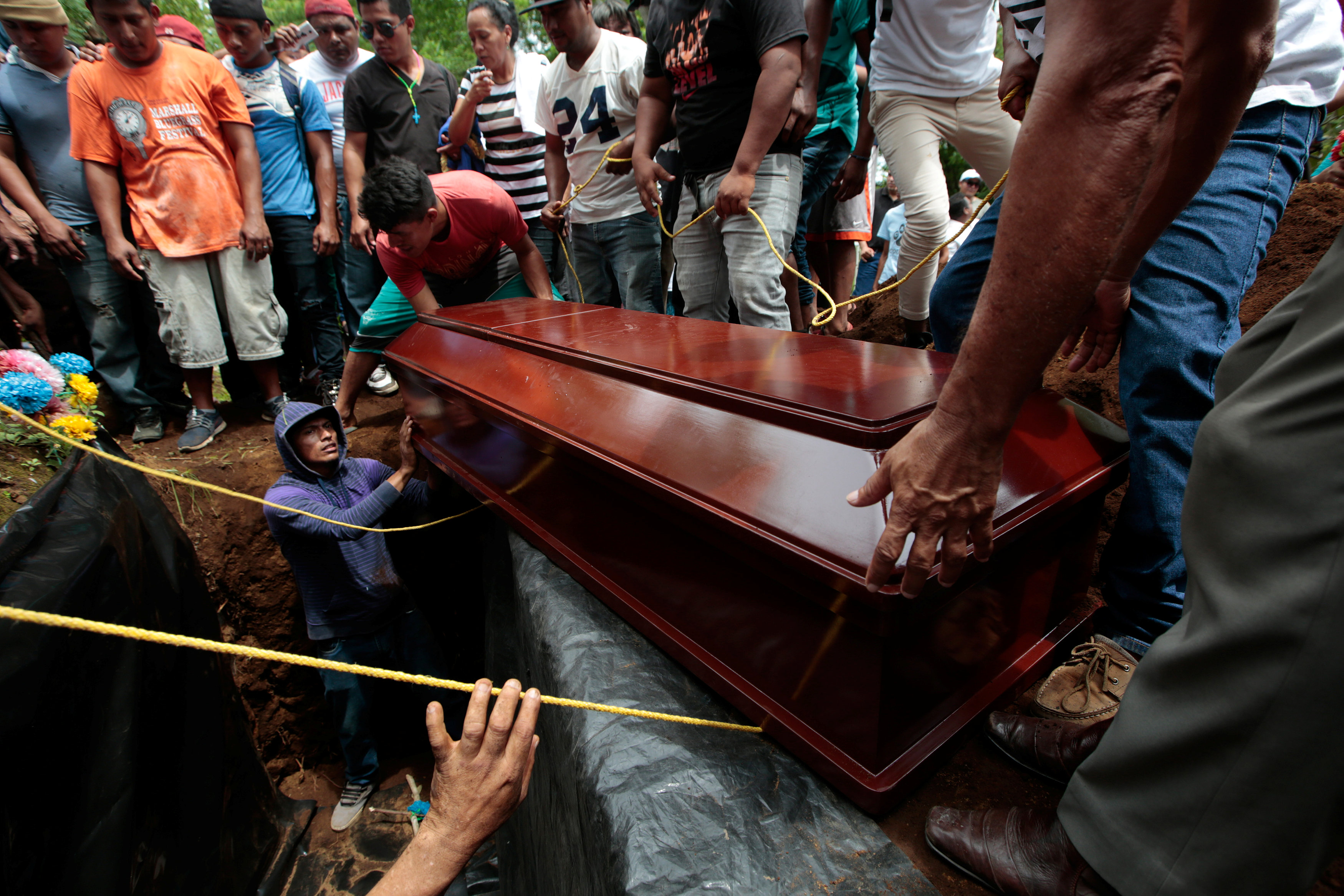 تشييع جثامين ضحايا اعتداءات نيكاراجوا 