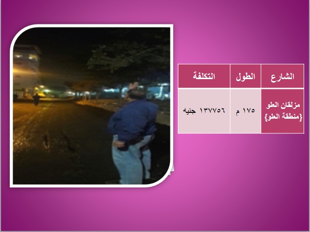 تكلفة وأسماء شوارع محافظة الغربية التى تم رصفها  (9)