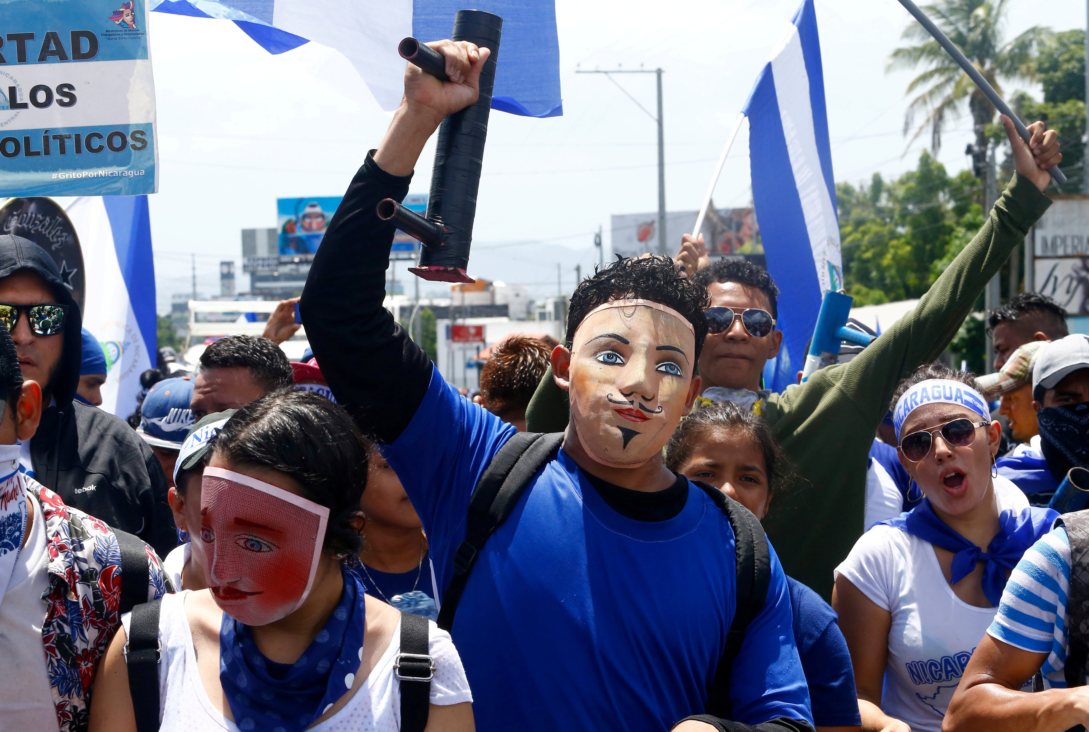 جانب من مظاهرات نيكاراجوا 