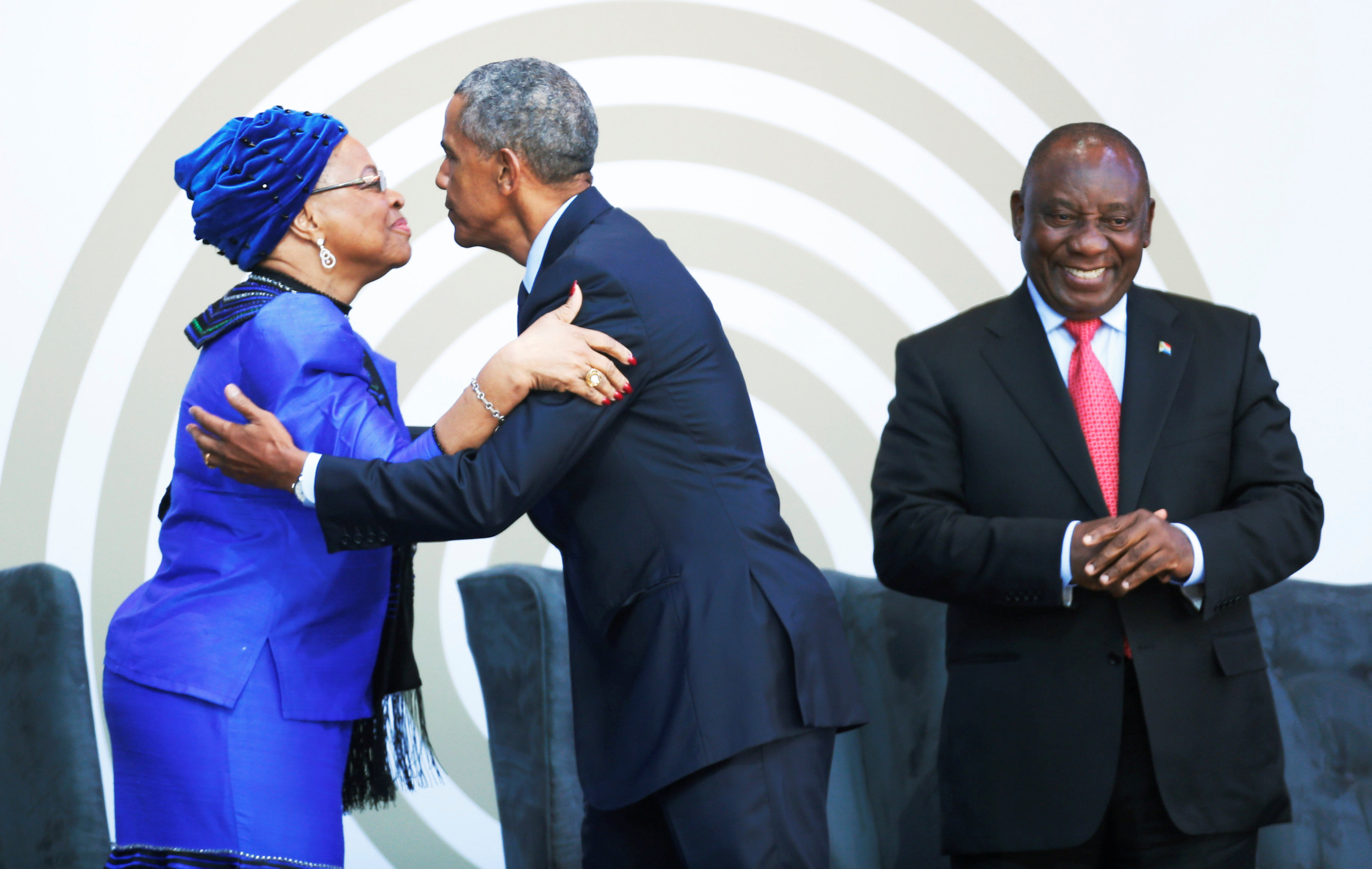 استقبال أوباما فى جنوب أفريقيا 