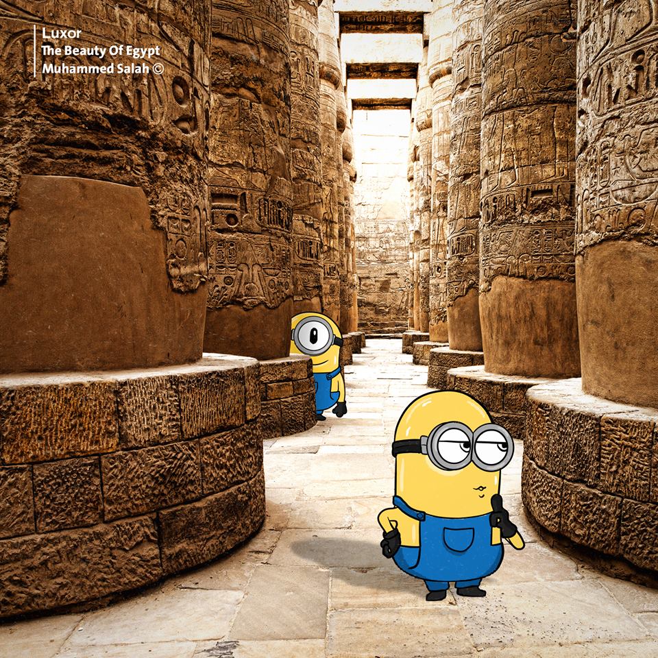 Minions فى جولة داخل متاحف الأقصر Minions فى جولة داخل متاحف الأقصر