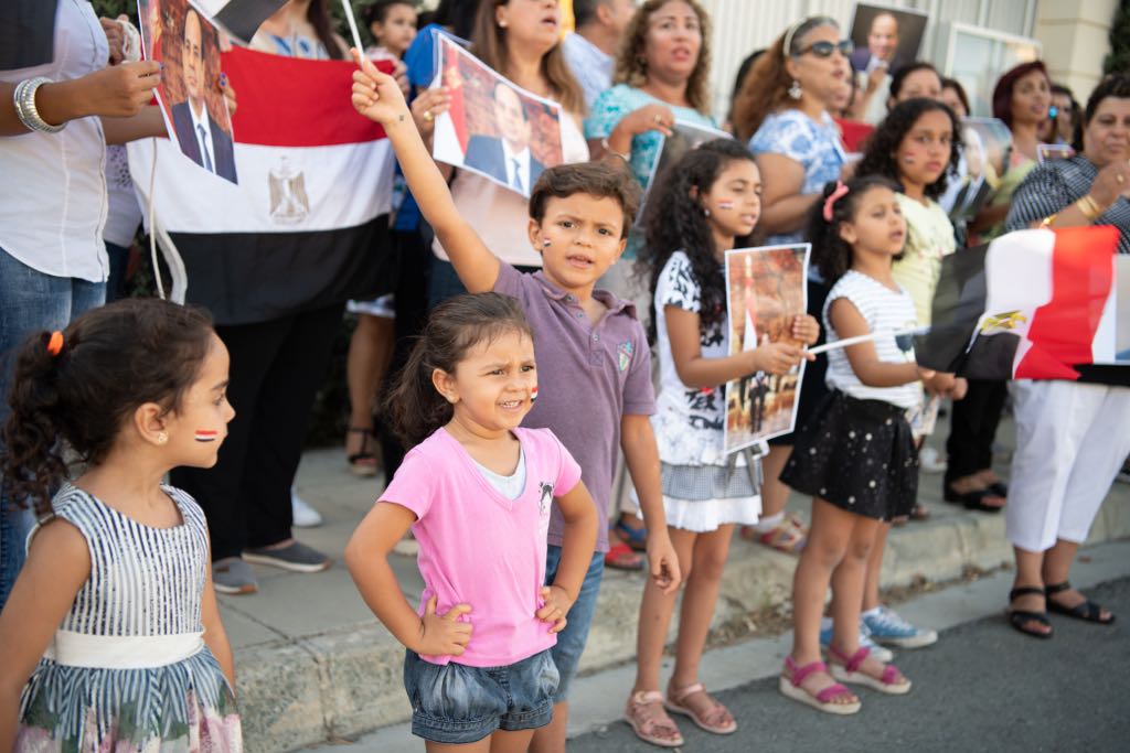 مصريون يحتفلون بذكرى 30 يونيو فى قبرص