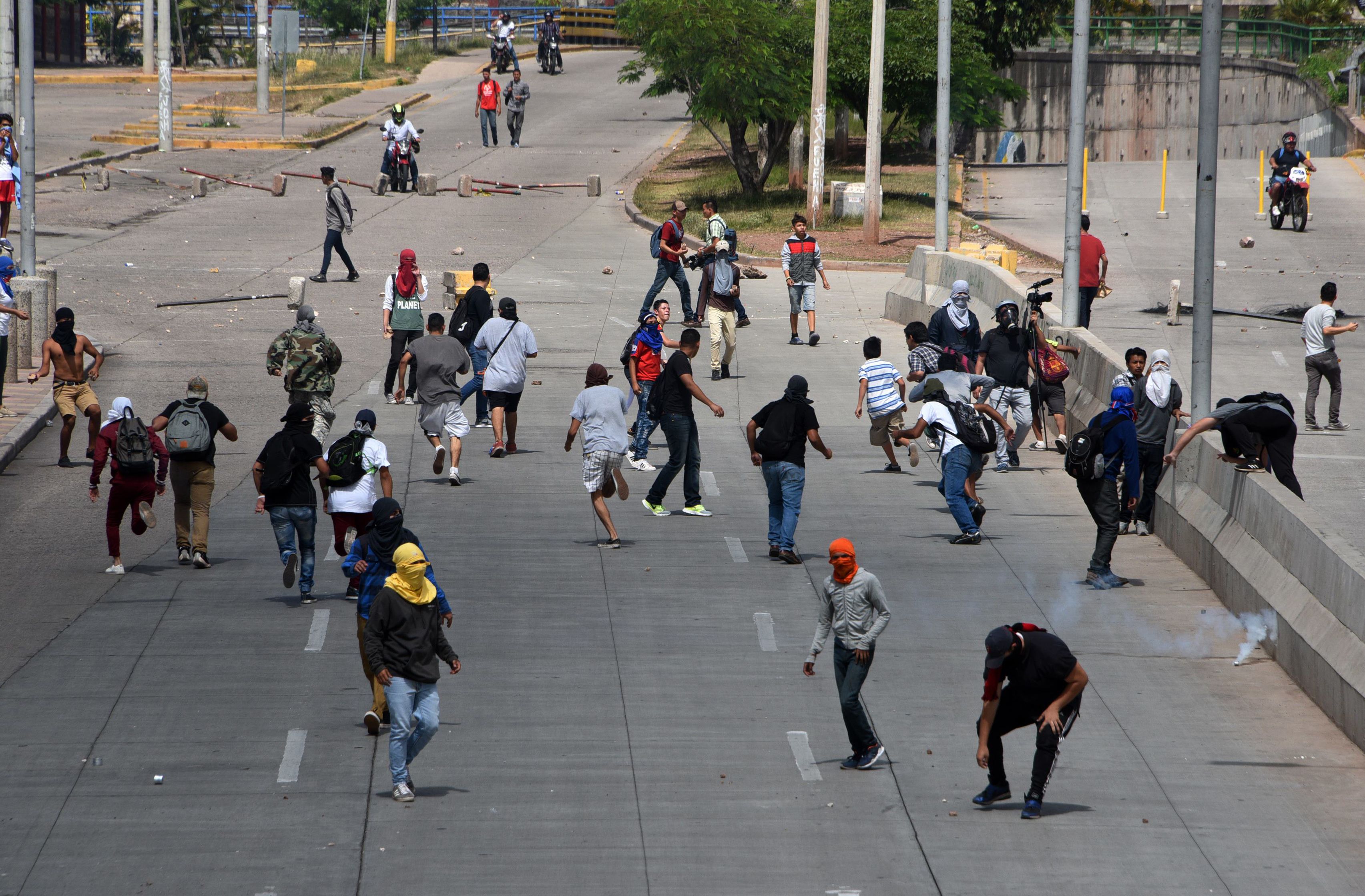 جانب من العنف فى هندوراس