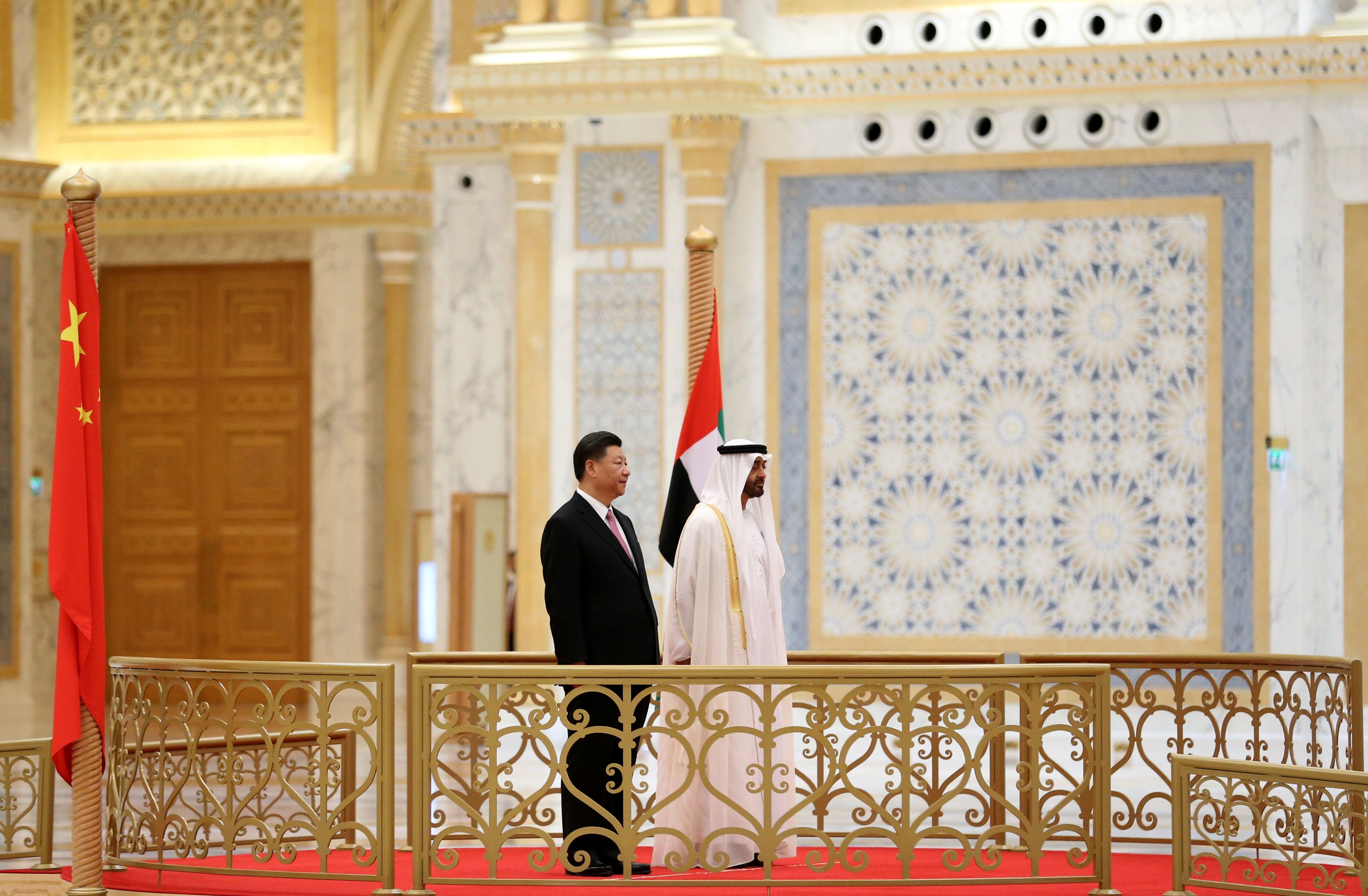 حفل استقبال الرئيس الصينى فى الإمارات