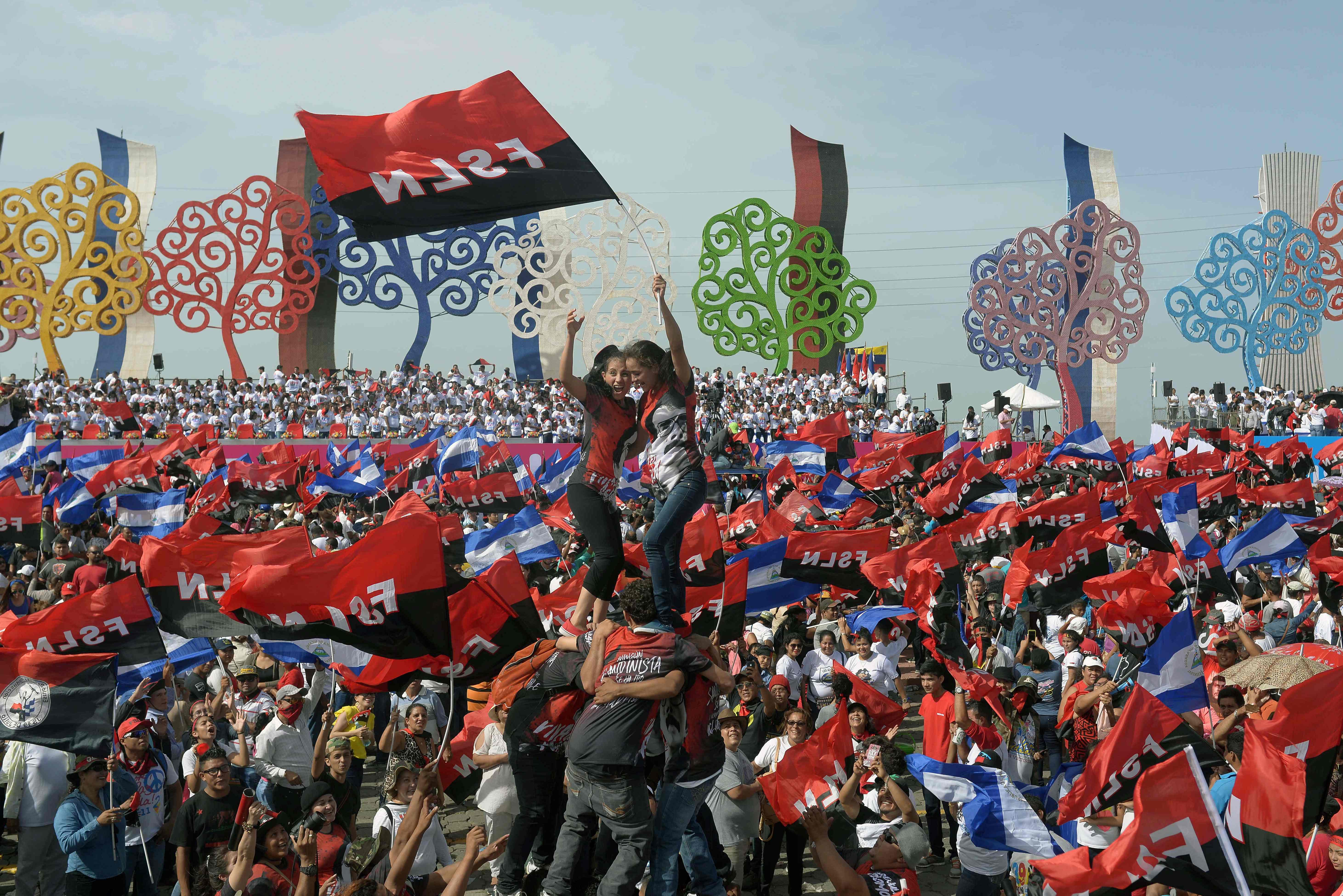الآلاف من مؤيدى رئيس نيكاراجوا