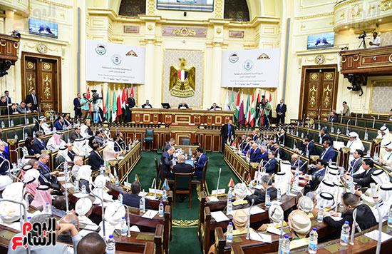 صور جلسة طارئة للبرلمان العربى حول تداعيات قضية القدس (12)