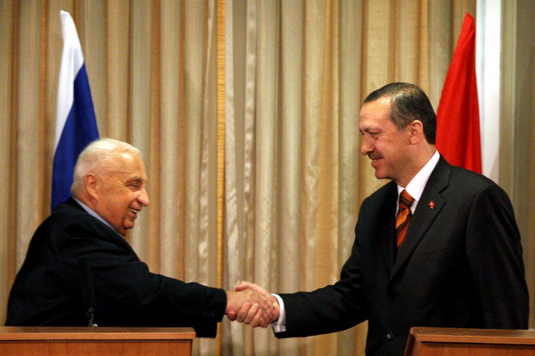 اردوغان وشارون