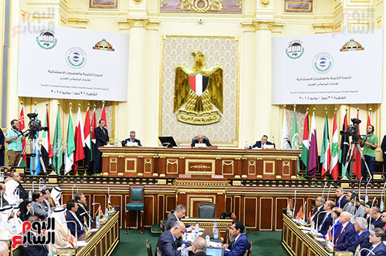 صور جلسة طارئة للبرلمان العربى حول تداعيات قضية القدس (13)