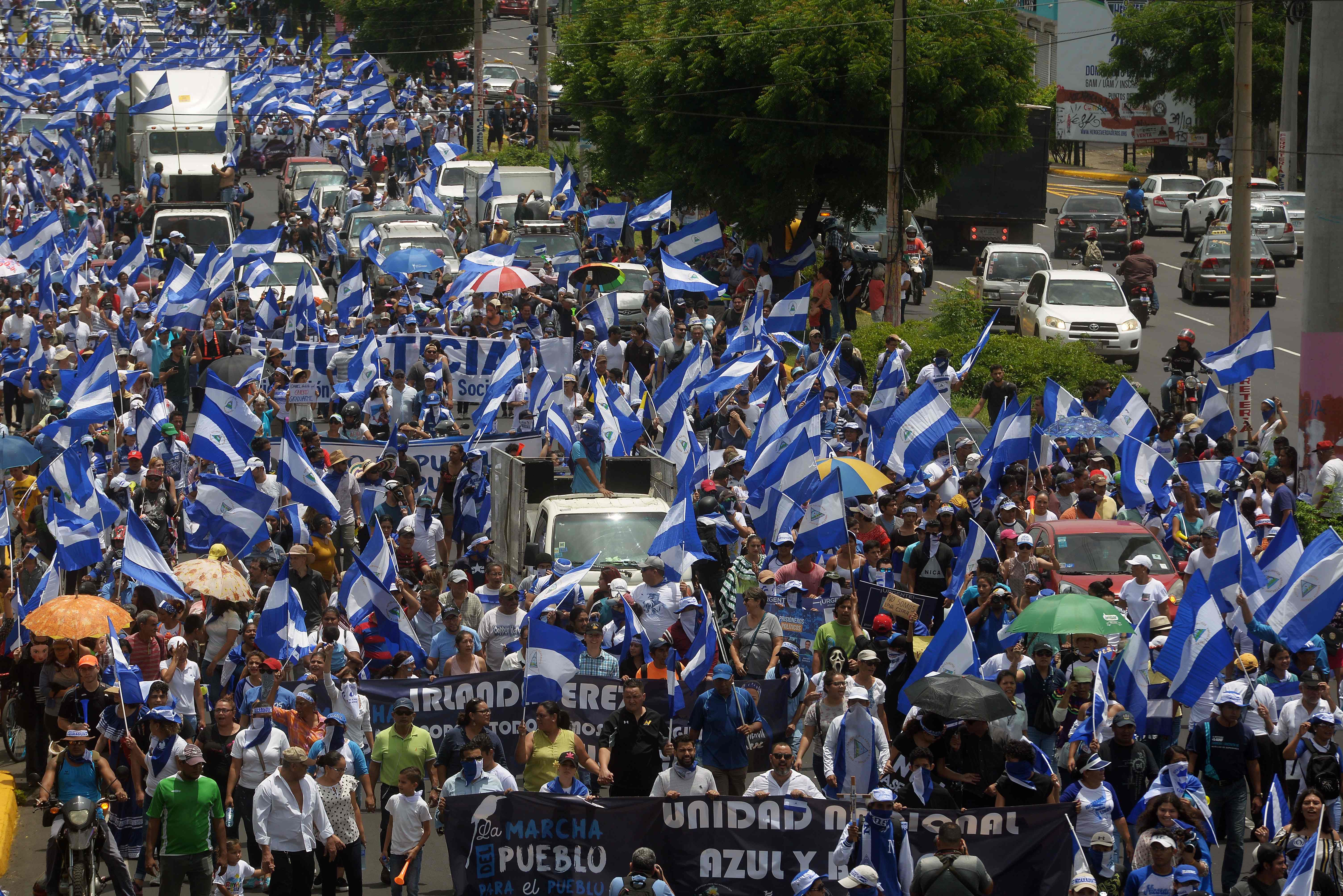 مظاهرات حاشدة فى نيكاراجوا