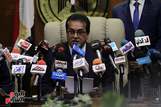 صور خالد عبد الغفار مؤتمر اعلان نتيجه تنسيق المرحله الاولى (6)