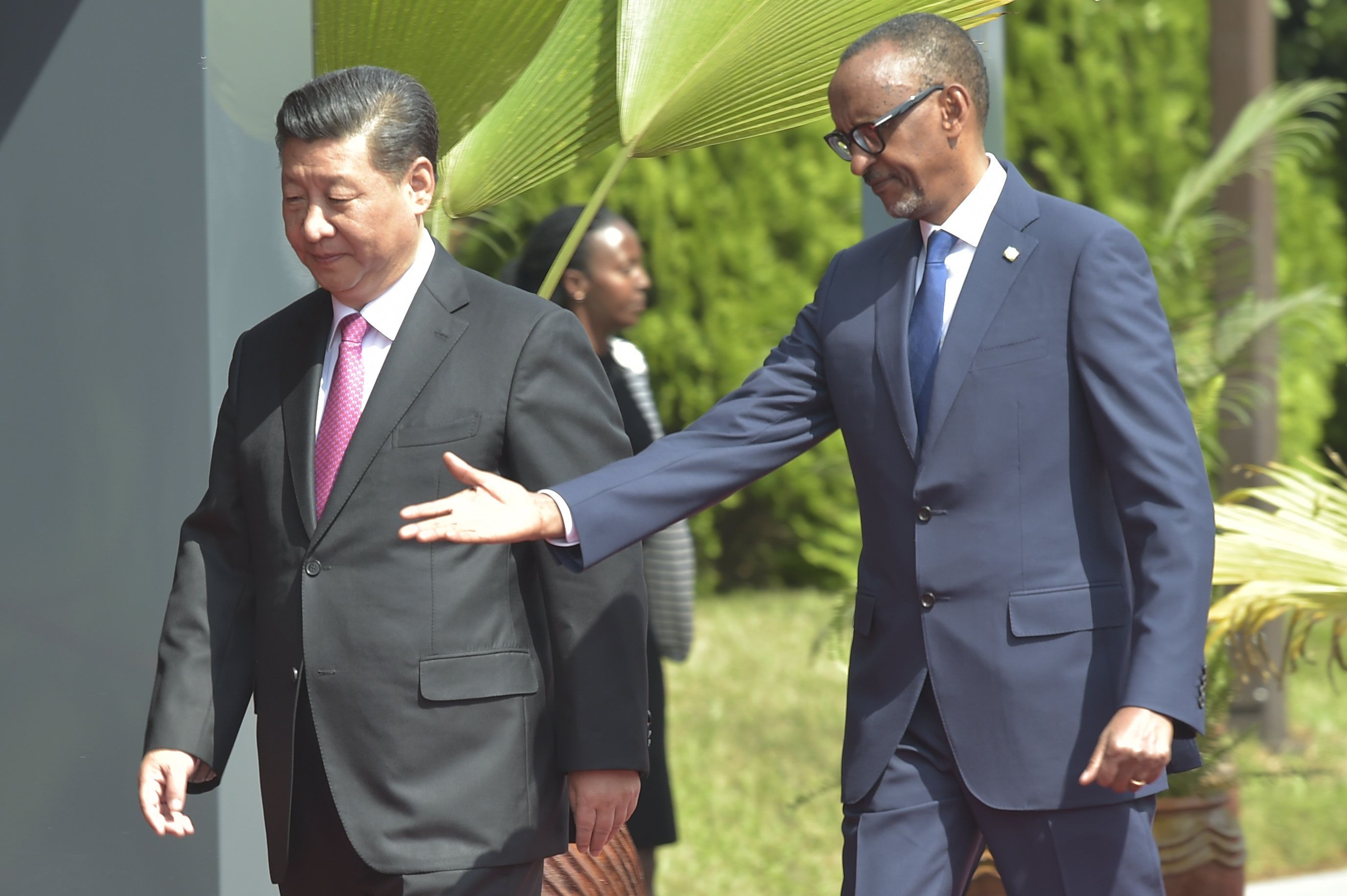 استقبال الرئيس الرواندى لرئيس الصين