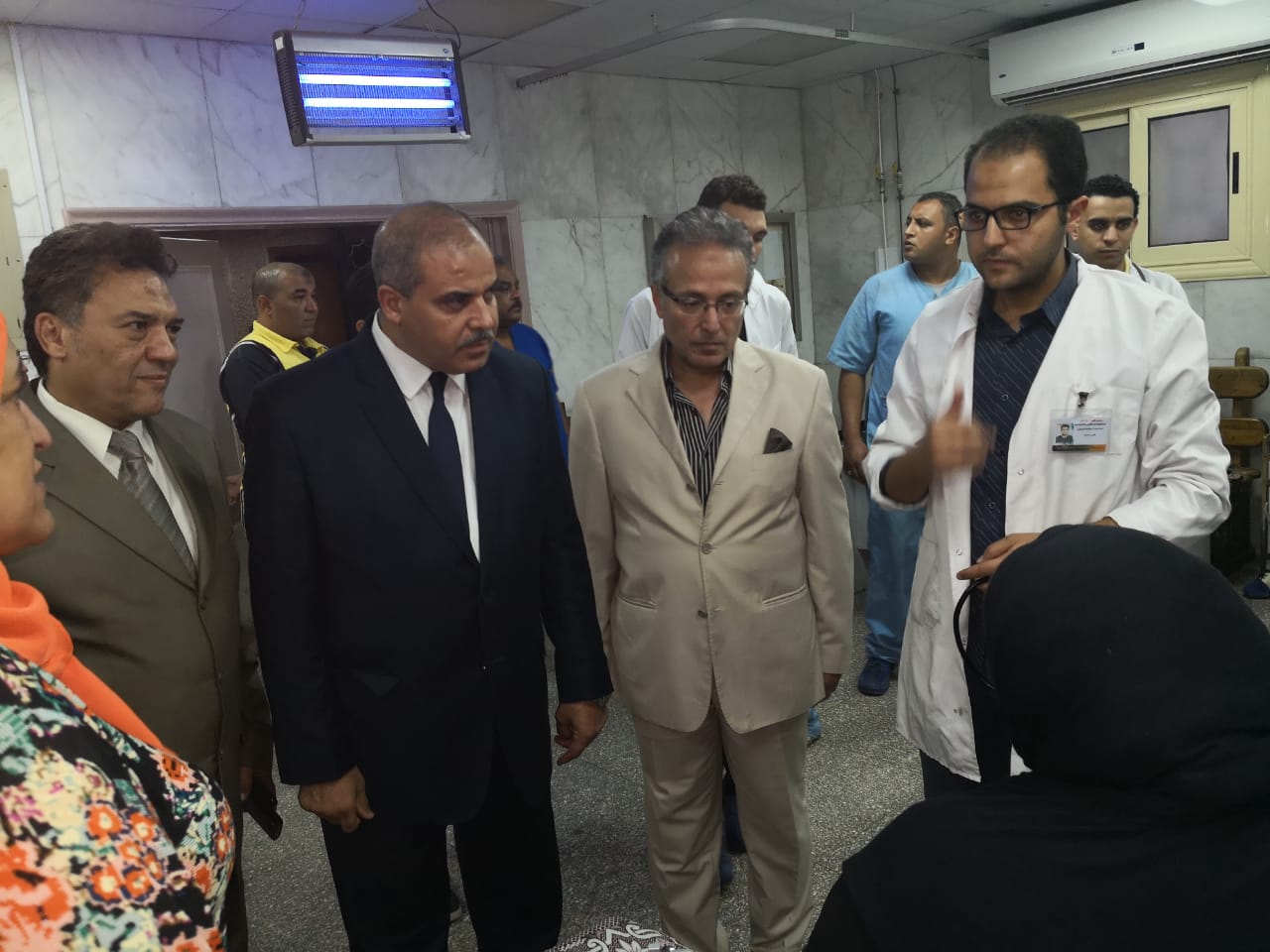 زيارة تفقدية لمستشفى سيد جلال الجامعى  (1)