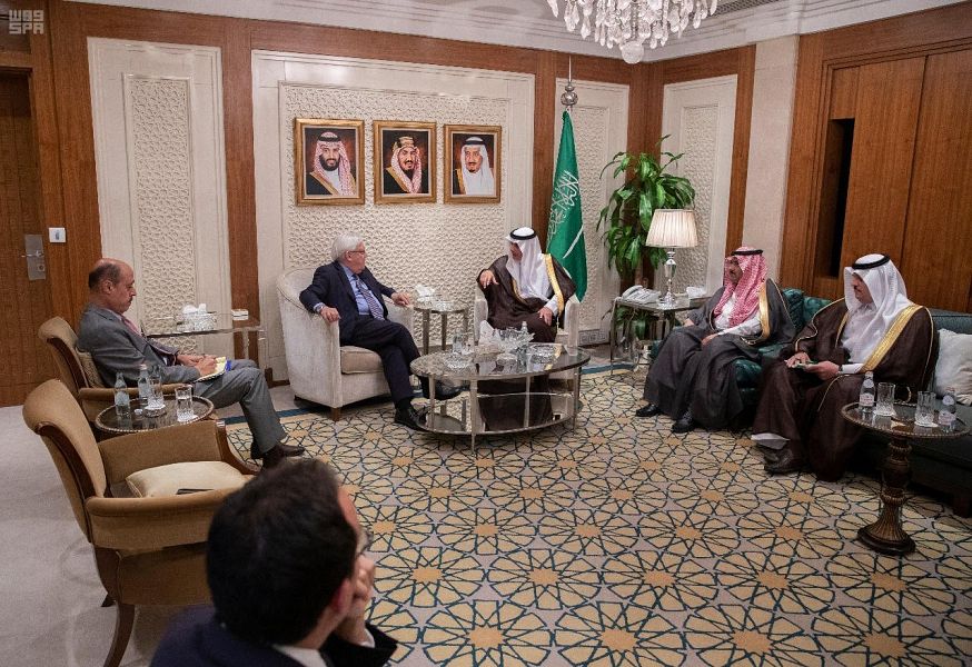 وزير الخارجية السعودي مع المبعوث الأممى