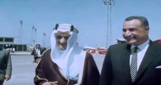 جمال عبد الناصر مع الملك فيصل