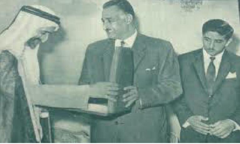 جمال عبد الناصر والشيخ زايد