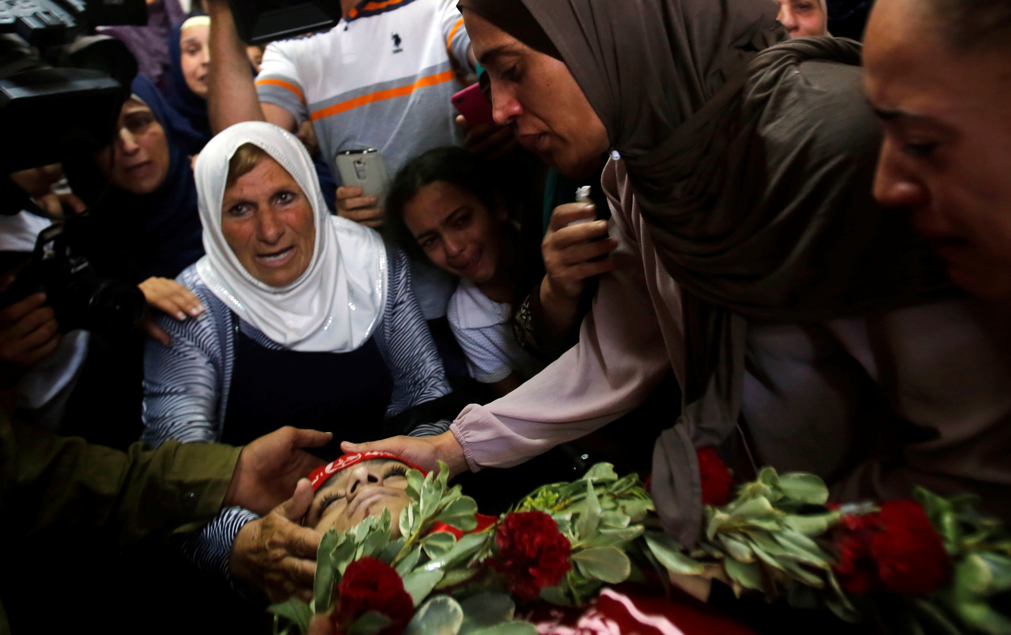جثمان الفتى الفلسطينى أركان مزهر