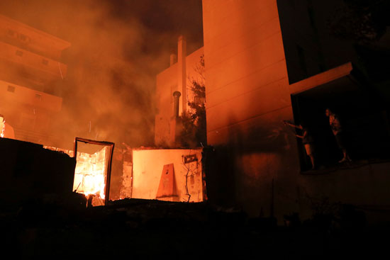 جانب من خسائر حرائق اليونان 