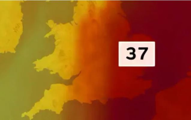 بريطانيا تسجل 37 درجة