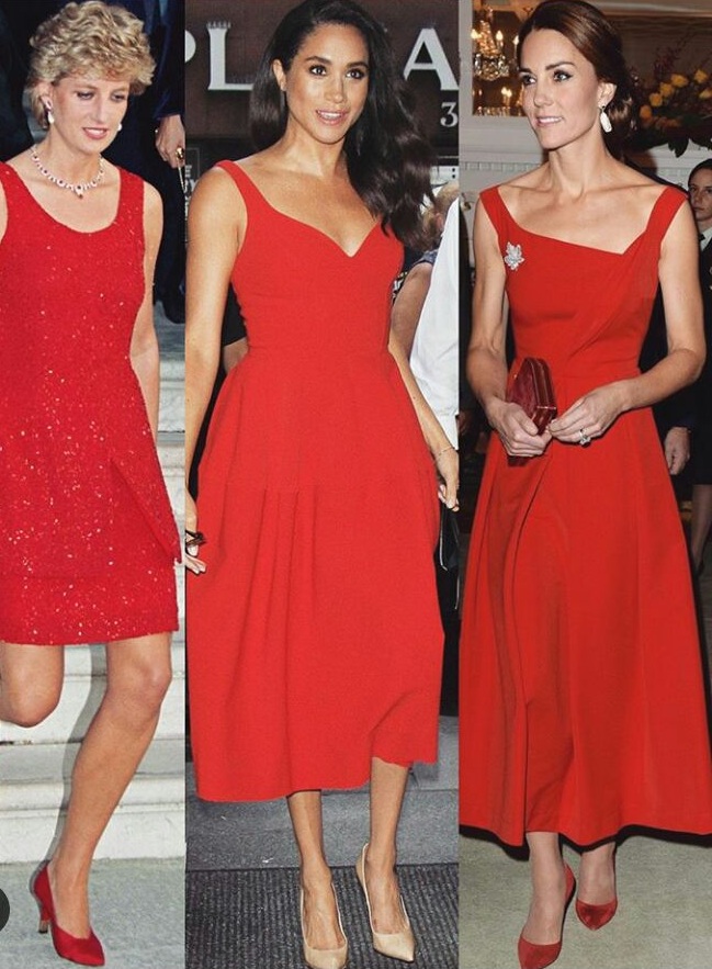 الفساتين الحمراء