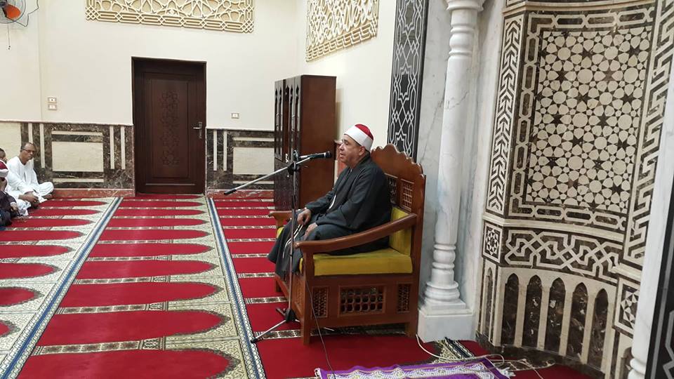 إفتتاح رجال الدين وأمن الأقصر يشهدون إفتتاح مسجد الصحابة بنجع الطويل (2)