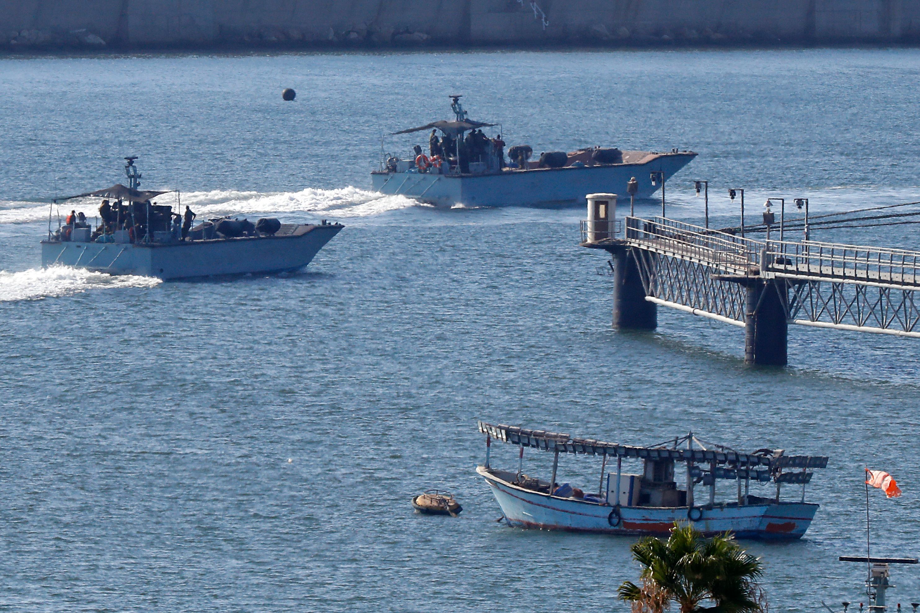 سفن البحرية الاسرائيلية بميناء أشدود