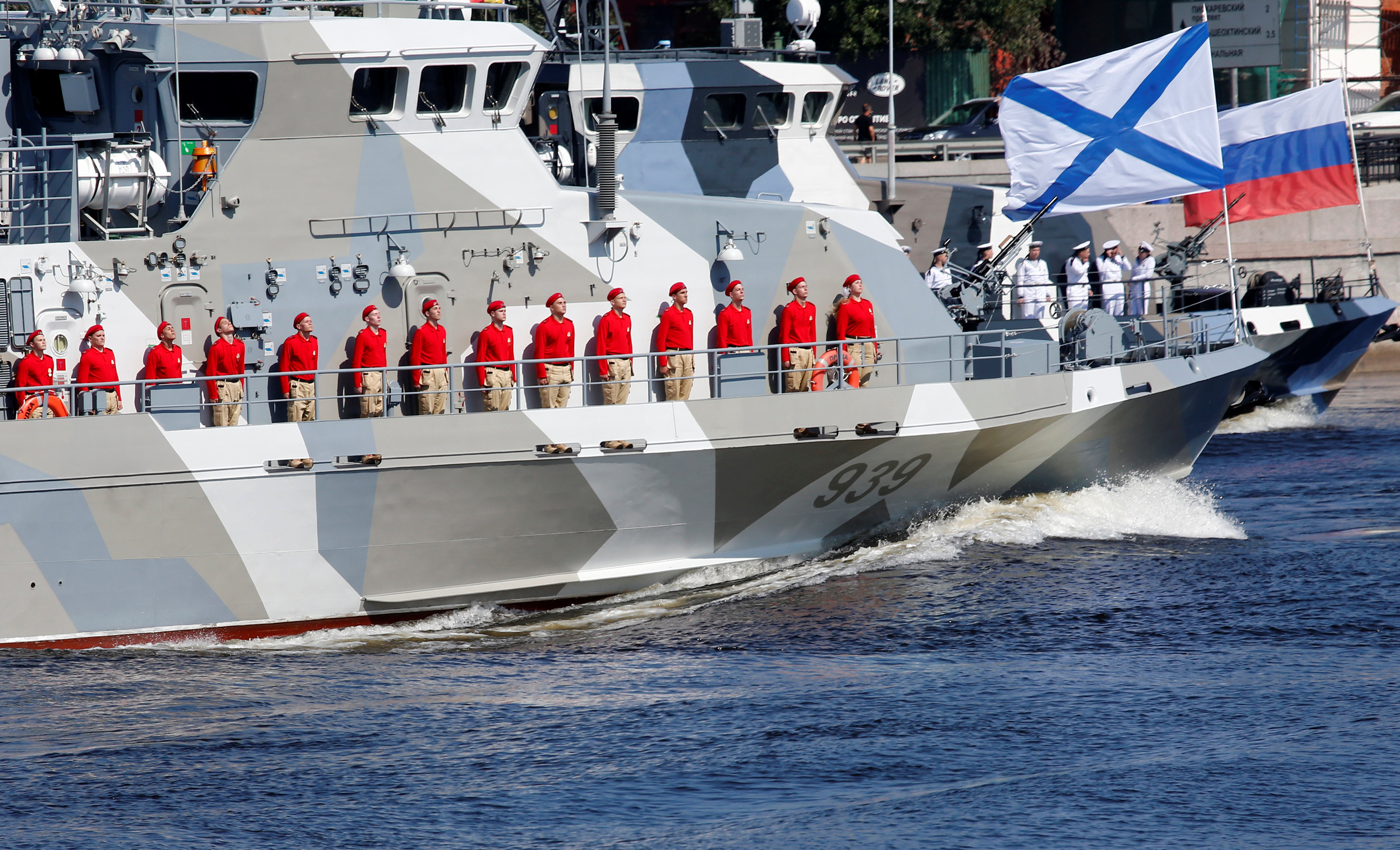 جانب من احتفالات يوم الأسطول الروسى