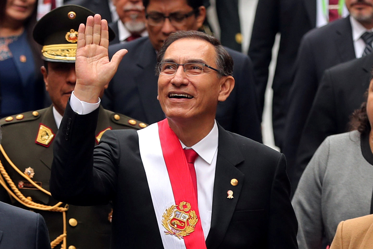رئيس بيرو الاحتفالات بعيد الاستقلال في ليما