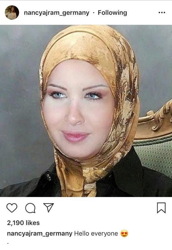 محبو نانسى عجرم ينشرون صورة لها بالحجاب