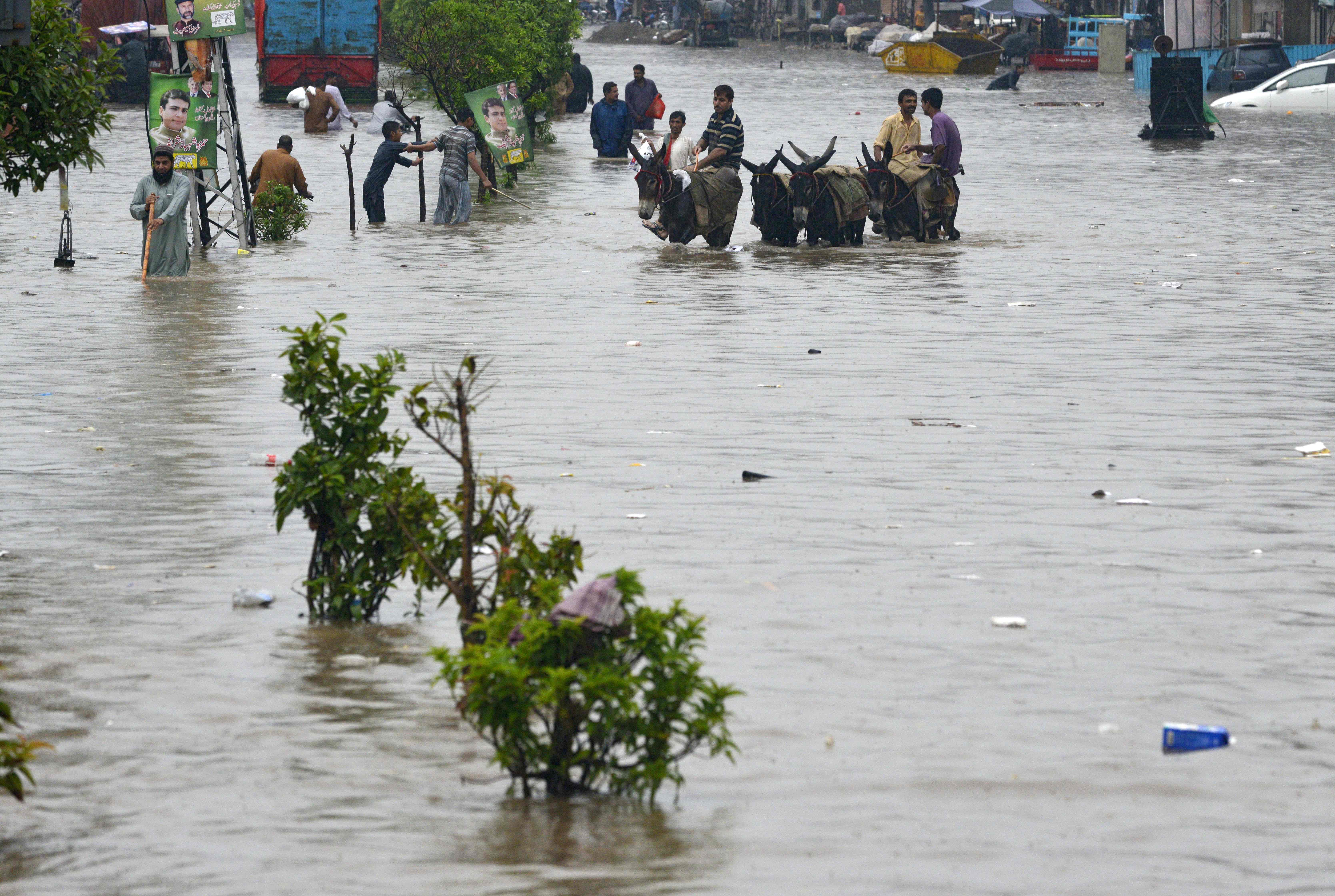 فيضانات فى باكستان
