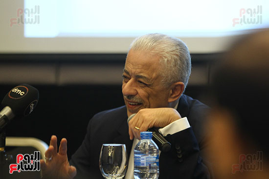 صور طارق شوقى يستعرض خطة تطوير التعليم مع وفد من وزراء الدول العربية (5)