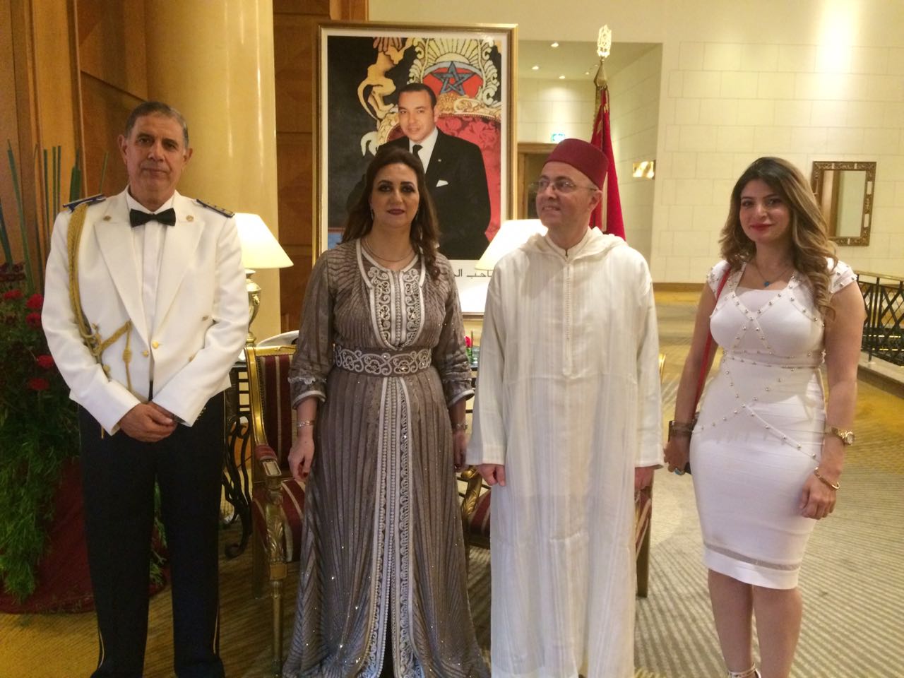 سفير المغرب و زوجته