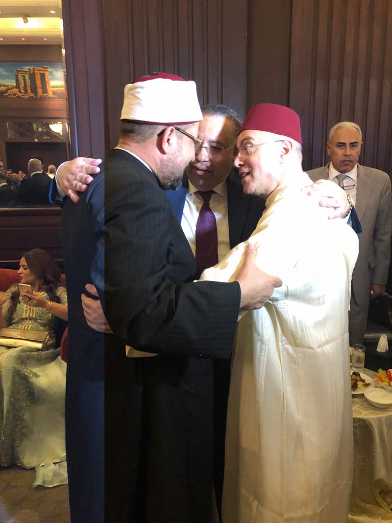 السفير المغربى والشيخ أسامة الأزهري مستشار الرئيس للشئون الدينية ووكيل أول مجلس الشعب