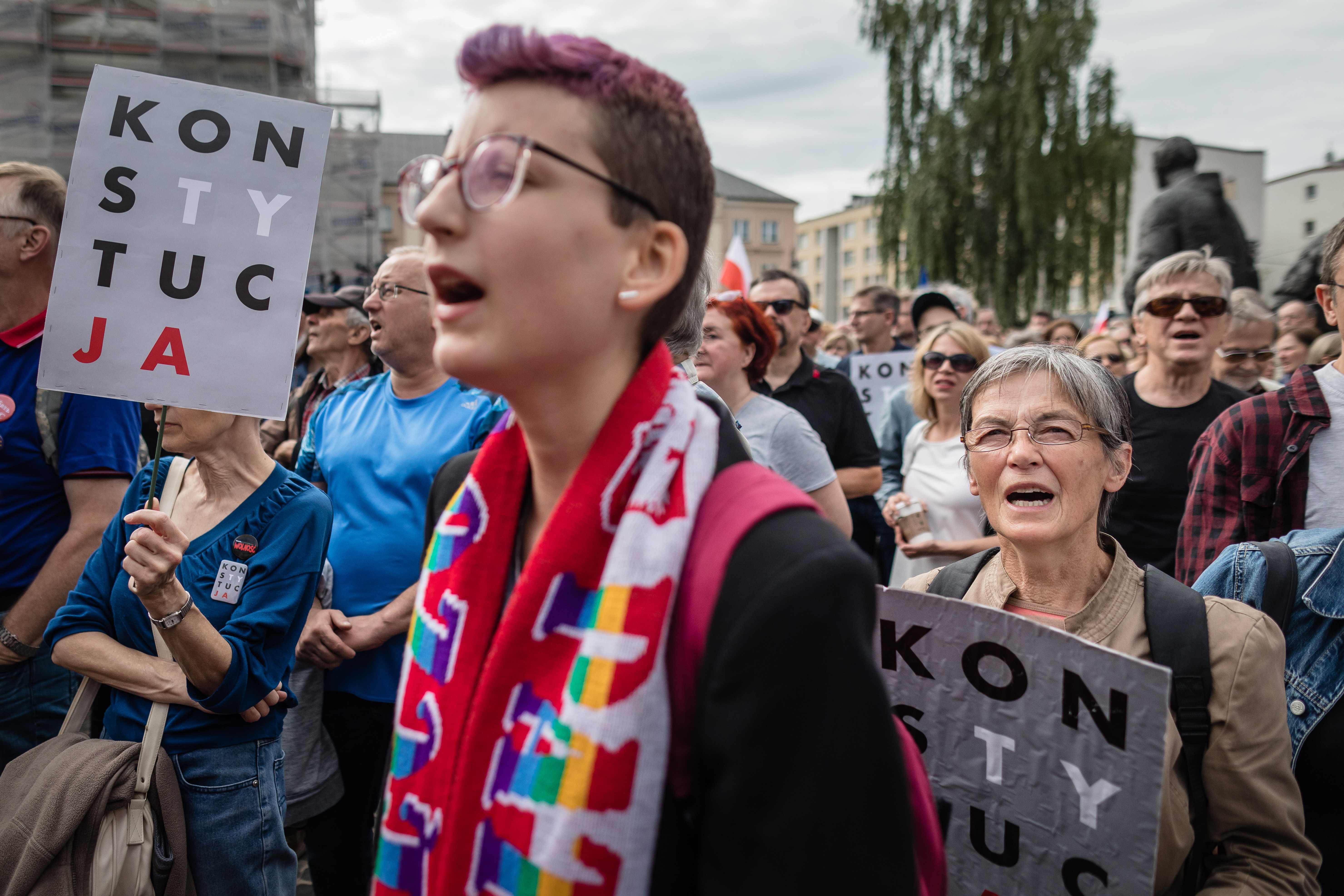 مظاهرات فى بولندا