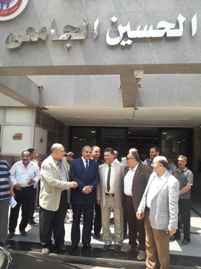 رئيس جامعة الأزهر يتفقد مستشفى الحسين الجامعي (3)